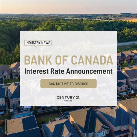 bank of canada rate announcement today